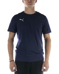 PUMA - Teamgoal 23 Casuals Tee Blaues T-Shirt - Lyst