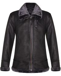 Infinity Leather - B3 Sheepskin Shearling Aviator Pilot Flying Jacket - Lyst