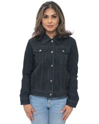 Infinity Leather - Goat Suede Trucker Jeans Jacket-Astoria - Lyst