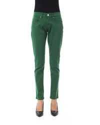 Byblos - Vrouwen Groen Katoenen Jeans & Broek - Lyst