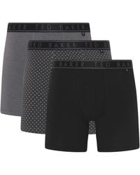 Ted Baker - 3 Pack Soft Breathable Cotton Boxer Brief Underwear - Lyst