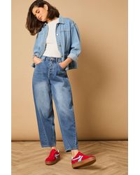 Oasis - Boomer Faux Suede Platform Contrast Stripes Lace Up Trainers - Lyst