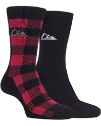 Storm Bloc - 2 Pairs Thick Cushioned Patterned Winter Warm Thermal Boot Socks For Hiking - Lyst