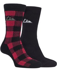 Storm Bloc - 2 Pairs Thick Cushioned Patterned Winter Warm Thermal Boot Socks For Hiking - Lyst