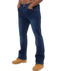 Enzo - Bootcut Stretch Denim Jeans - Lyst