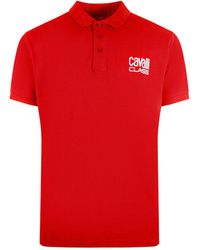 Roberto Cavalli - Bold Logo Polo Shirt - Lyst