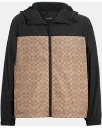 COACH - Signature Full Zip Windbreaker - Lyst