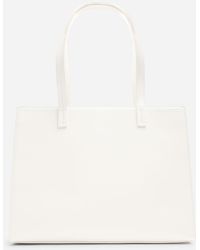 Where's That From - Bailee Double Handle Tote Bag With Central Fastening - Lyst
