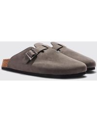 BoohooMAN - Faux Suede Mule - Lyst