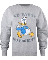 Disney - Ladies No Pants No Problem Donald Duck Heather Sweatshirt () - Lyst