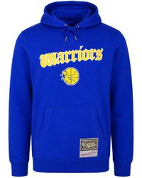 Mitchell & Ness - Nba Golden State Warriors Old English Fadded Hoodie - Lyst