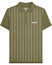 Lambretta - Pinstripe Polo Shirt /Cream) Cotton - Lyst