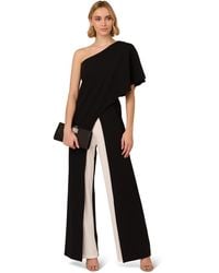 Adrianna Papell - Colourblock Overlay Jumpsuit - Lyst