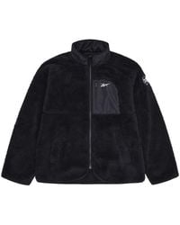 Reebok - Ladies Double Monkey Fleece Jacket - Lyst