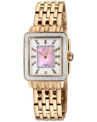 Gv2 - Padova Gemstone Mother Of Pearl Dial Swiss Quartz Stainless Steel Watch - Lyst