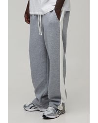 BoohooMAN - Straight Fit Panelled Jogger - Lyst