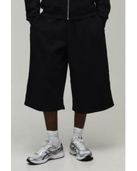 BoohooMAN - Longline Jersey Jort - Lyst