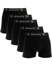 Henleys - Mcblacken 5 Pack Boxer Shorts - Lyst