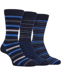 Farah - 3 Pack Striped Bamboo Dress Socks Soft Breathable - Lyst