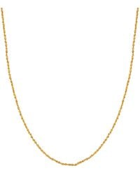 The Jewellery Stockroom - Plated Twisted Serpentine Necklace Chain - Lyst