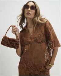River Island - Beaded Clutch Bag - Lyst