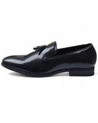 Infinity Leather - Formal Tassel Loafers Slip-On Shoes Faux Leather - Lyst