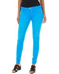 Met - Long Denim Pants Worn Effect With Elastic Fabric 10Db50210-G272 - Lyst