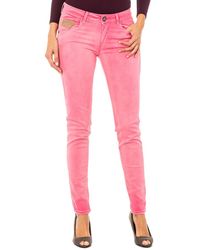 La Martina - Elastische Broek Met Slank Gesneden Zomen Hwt010 Vrouw - Lyst