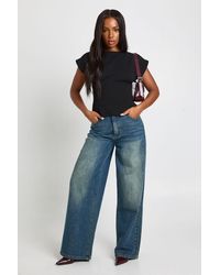 Boohoo - Crepe Sleeveless Cinched Waist Top - Lyst