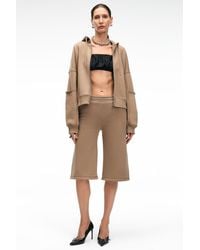 Grimelange - High Waist Wide Leg Sweat Shorts - Lyst