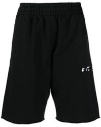 Off-White c/o Virgil Abloh - Ow Logo Sweat Shorts - Lyst