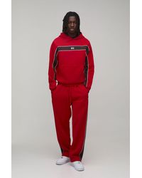 BoohooMAN - Boxy Sport Panelled Hooded Tracksuit - Lyst