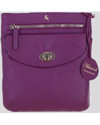 Ashwood Leather - Flat Crossbody Bag With Adjustable Strap - Lyst