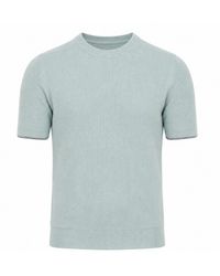 Ted Baker - Voisin Mixed Ribbed T-Shirt - Lyst