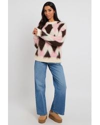 Urban Bliss - Argyle Wool-Blend Jumper - Lyst
