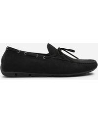 Where's That From - Carter Suede Slip On Lace Detail Loafer - Lyst