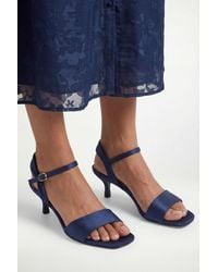 Wallis - Sonny Twist Front Kitten Heeled Sandals - Lyst