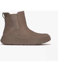 Fitflop - F-Mode Suede Flatform Chelsea Boots Minky - Lyst