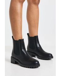 Boohoo - Chunky Panel Detail Chelsea Boots - Lyst