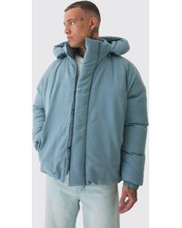 BoohooMAN - Tall Extreme Heavy Padded Hooded Puffer Coat - Lyst