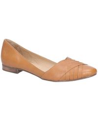 Hush Puppies - Ladies Marley Ballerina Leather Slip On Shoes () - Lyst