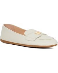 Dune - Gina Logo Plate Moccasin - Lyst