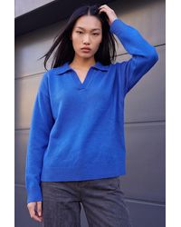 D.u.s.k - Collared Knit Jumper - Lyst