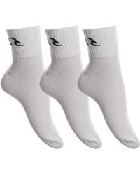 Rip Curl - 3 Paar Quarter Rc1 Socken Für Herren - Lyst