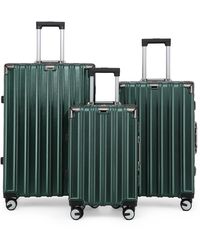 Infinity Leather - Hardshell Suitcase Set Robust 8 Wheel Luggage Cabin Case Bag - Lyst