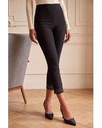 Roman - Hotfix Hem Cropped Stretch Trouser - Lyst
