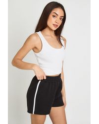 Boohoo - Contrast Binding Runner Short - Lyst