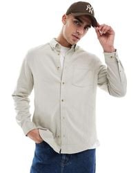 ASOS - Brushed Oxford Regular Shirt - Lyst