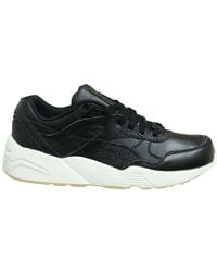 PUMA - Trinomic R698 Decor Low Lace Up Running Trainers 360533 01 Leather - Lyst