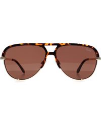 Quay - Aviator Tortoise High Key Mini Remixed Metal - Lyst